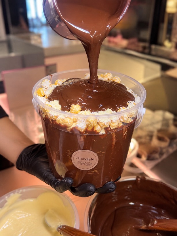 Pote de pipoca gourmet
